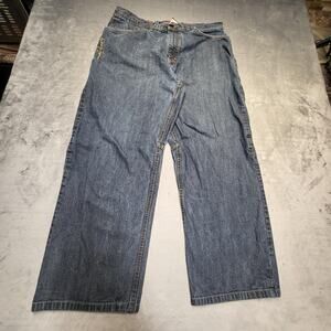 Sean John Jeans Mens 36x29 Blue Denim Baggy Relaxed Fit Hip Hop Wide Leg Y2K 00s